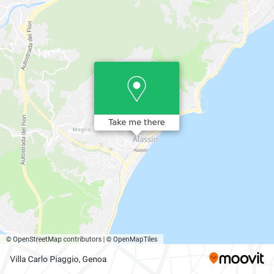 Villa Carlo Piaggio map