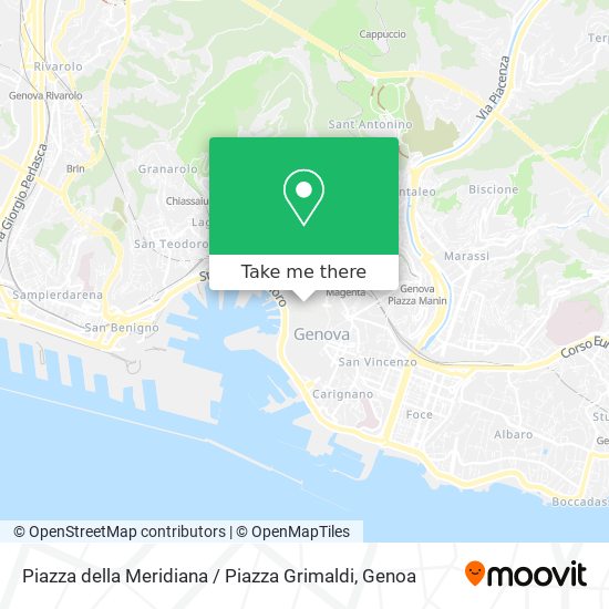 Piazza della Meridiana / Piazza Grimaldi map