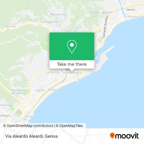 Via Aleardo Aleardi map