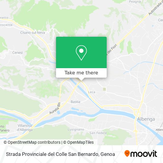 Strada Provinciale del Colle San Bernardo map