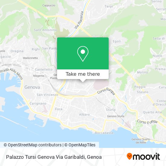 Palazzo Tursi Genova Via Garibaldi map