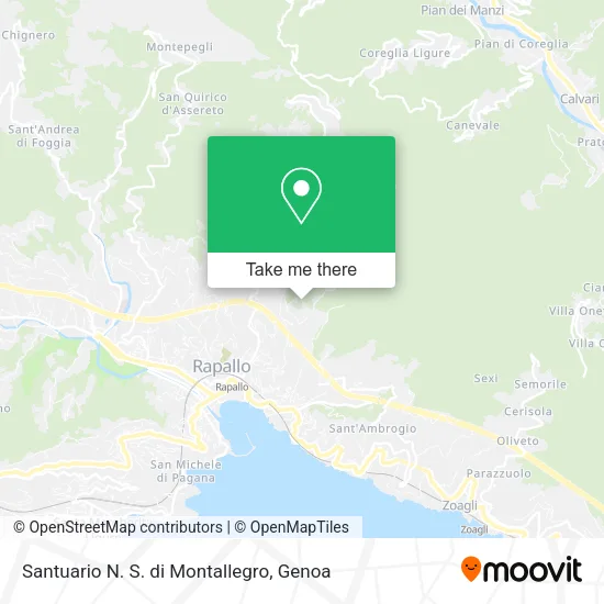 Santuario N. S. di Montallegro map