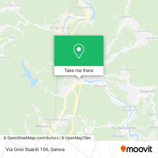 Via Gino Suardi  106 map