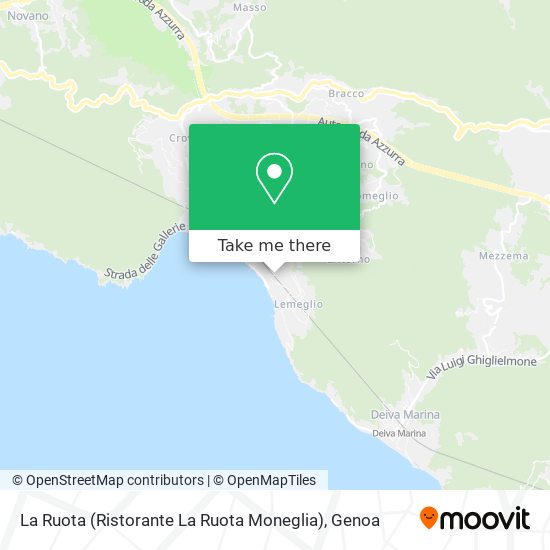 La Ruota (Ristorante La Ruota Moneglia) map