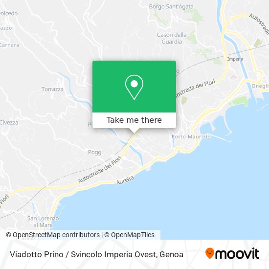 Viadotto Prino / Svincolo Imperia Ovest map