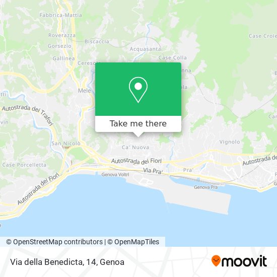 Via della Benedicta, 14 map