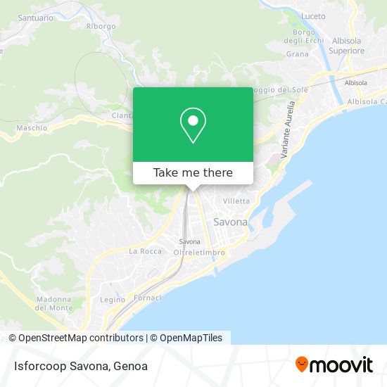 Isforcoop Savona map