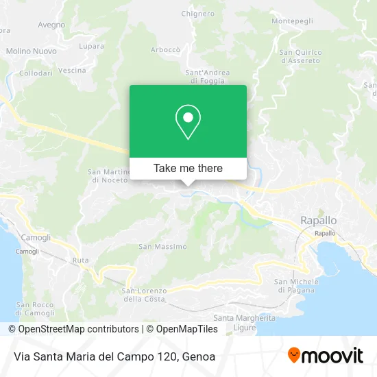 Via Santa Maria del Campo 120 map