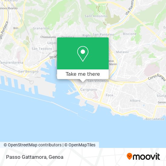 Passo Gattamora map