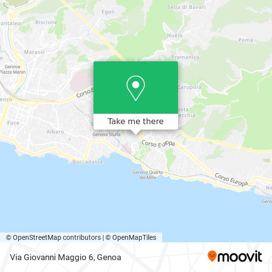 Via Giovanni Maggio  6 map
