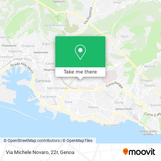 Via Michele Novaro, 22r map