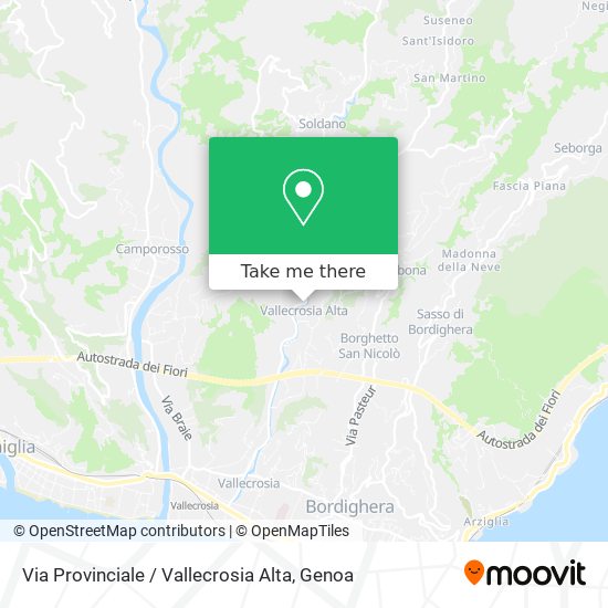 Via Provinciale / Vallecrosia Alta map