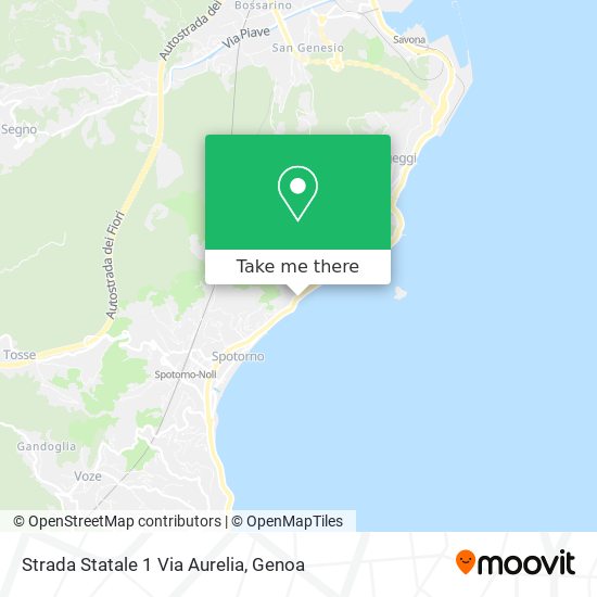 Strada Statale 1 Via Aurelia map