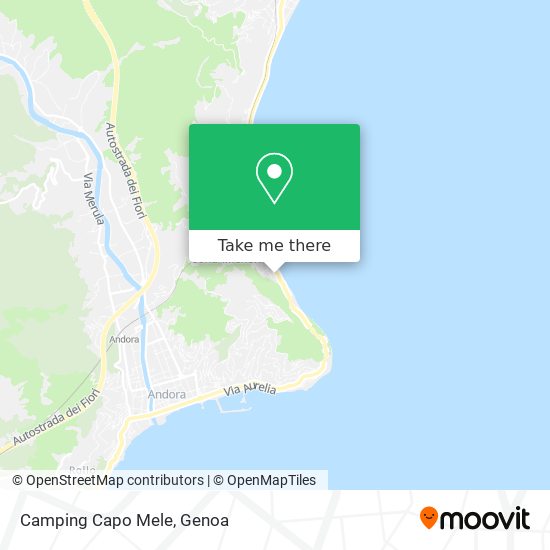 Camping Capo Mele map