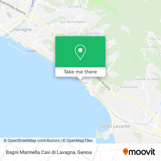 Bagni Marinella Cavi di Lavagna map