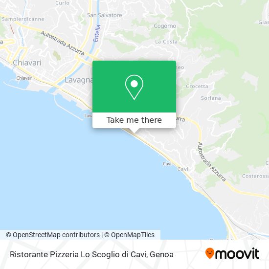 Ristorante Pizzeria Lo Scoglio di Cavi map