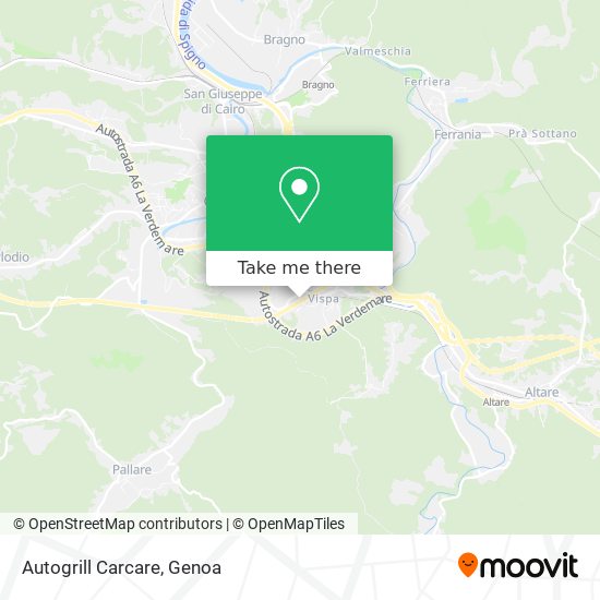 Autogrill Carcare map