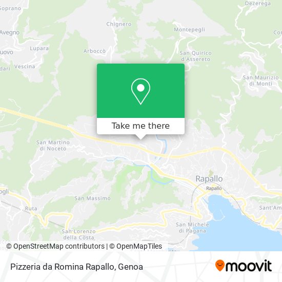 Pizzeria da Romina Rapallo map