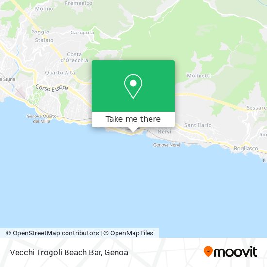 Vecchi Trogoli Beach Bar map