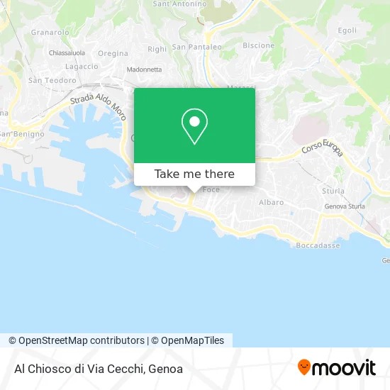 At the Kiosk on Via Cecchi map