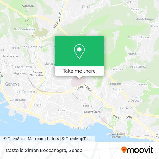 Castello Simon Boccanegra map