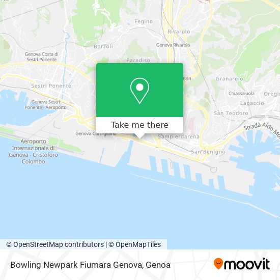 Bowling Newpark Fiumara Genova map