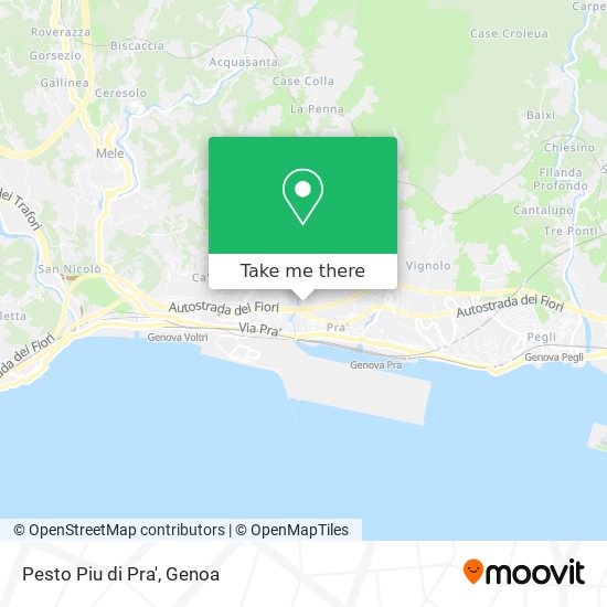 Pesto Piu di Pra' map
