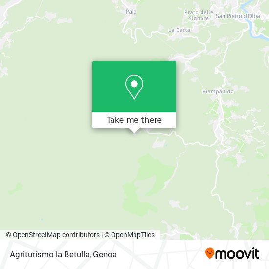 Agriturismo la Betulla map
