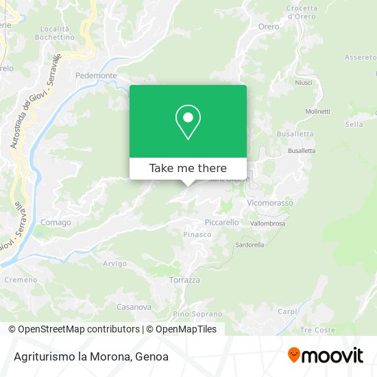 Agriturismo la Morona map