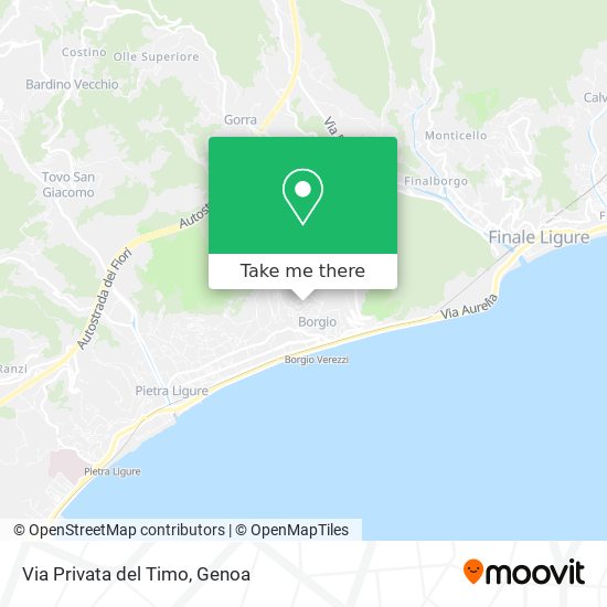 Via Privata del Timo map