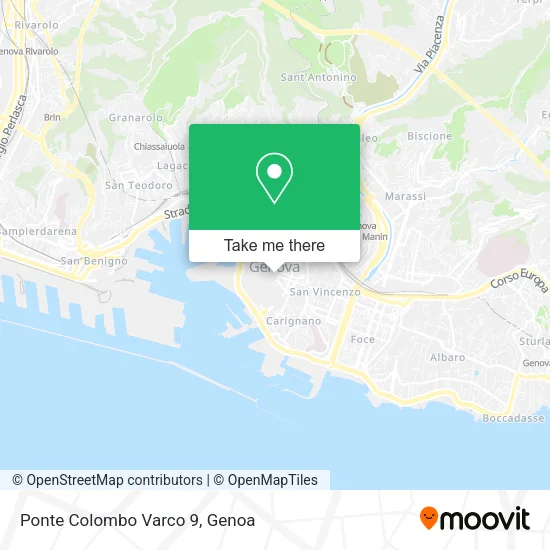Ponte Colombo Varco 9 map
