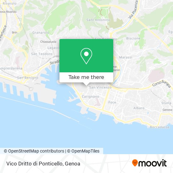 Vico Dritto di Ponticello map