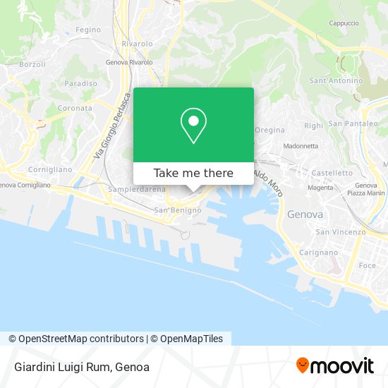 Giardini Luigi Rum map