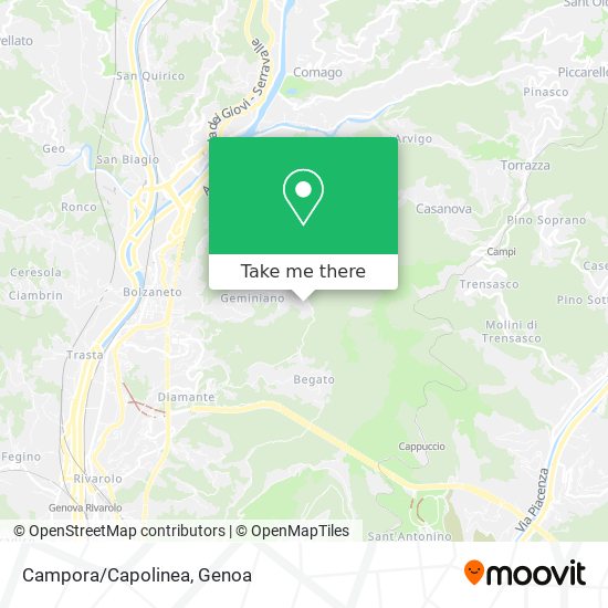Campora/Capolinea map