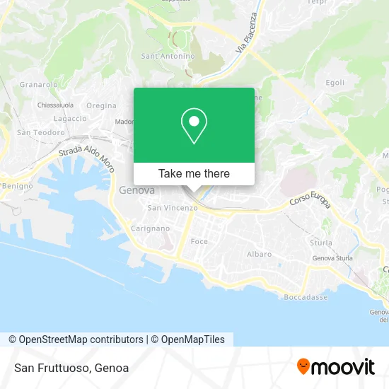 San Fruttuoso map