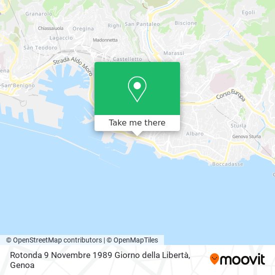 Rotonda 9 Novembre 1989 Giorno della Libertà map