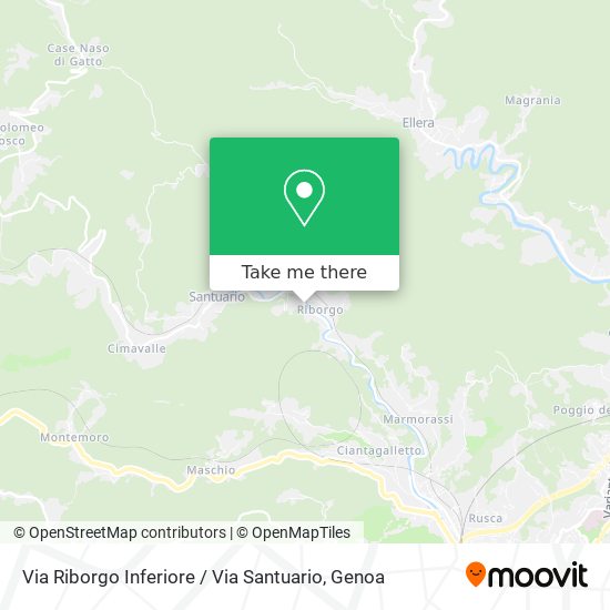 Via Riborgo Inferiore / Via Santuario map