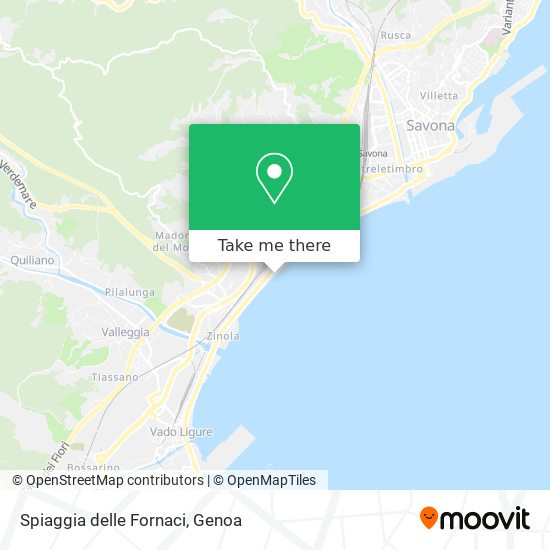 Spiaggia delle Fornaci map