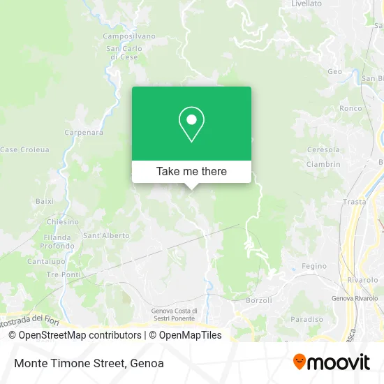 Monte Timone Street map