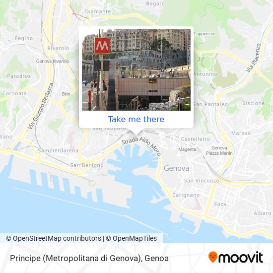 Principe (Metropolitana di Genova) map