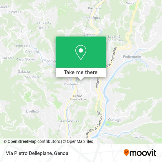 Via Pietro Dellepiane map