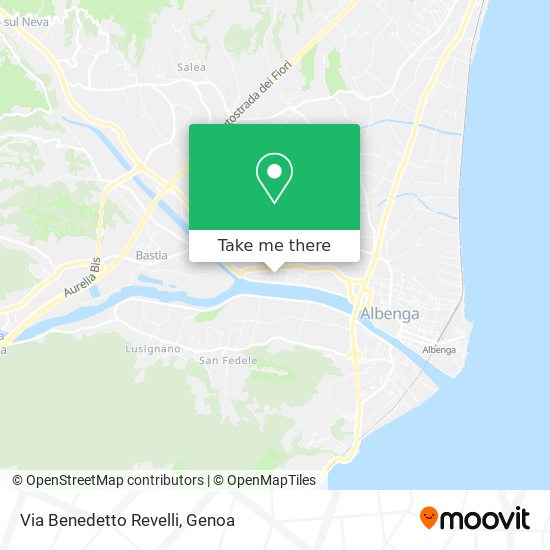 Via Benedetto Revelli map