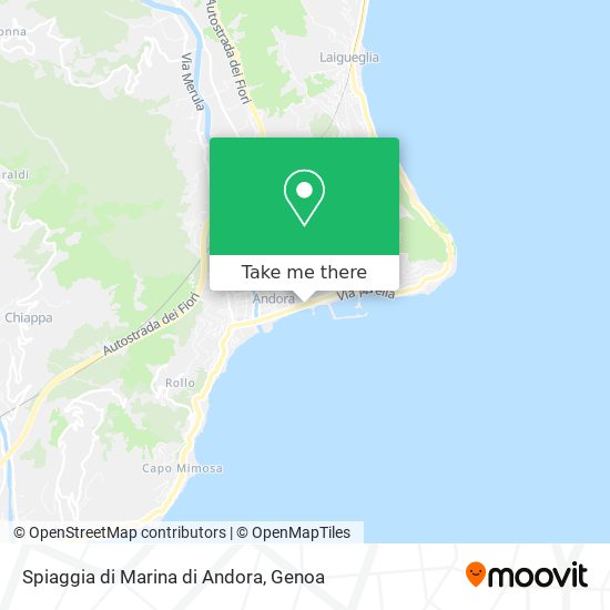 Spiaggia di Marina di Andora map