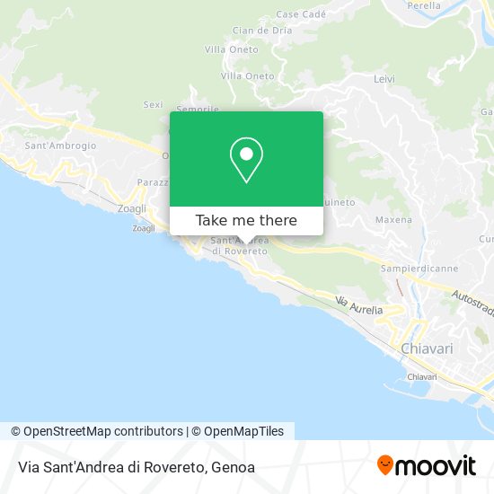 Via Sant'Andrea di Rovereto map