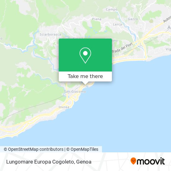 Lungomare Europa Cogoleto map