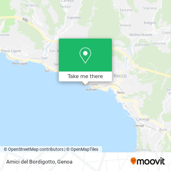 Amici del Bordigotto map