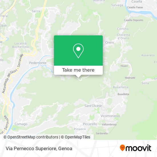 Via Pernecco Superiore map