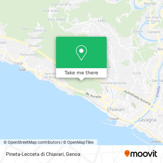 Pineta-Lecceta di Chiavari map