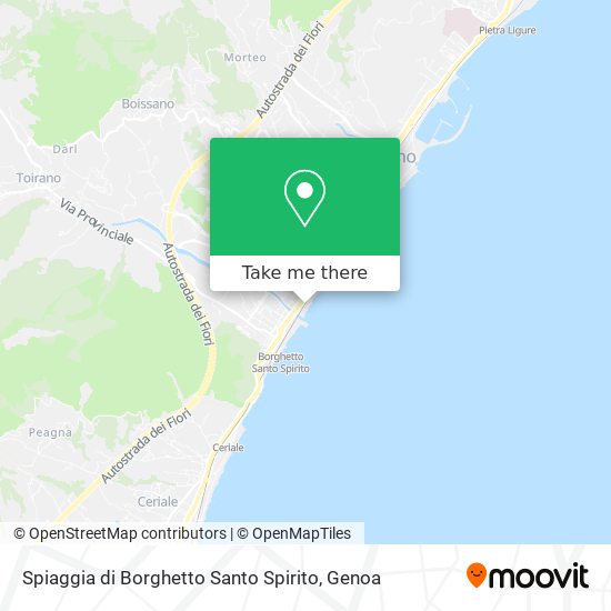 Spiaggia di Borghetto Santo Spirito map