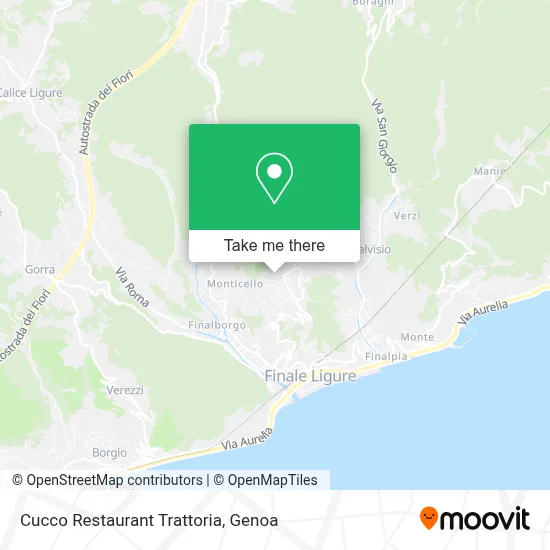 Cucco Restaurant Trattoria map